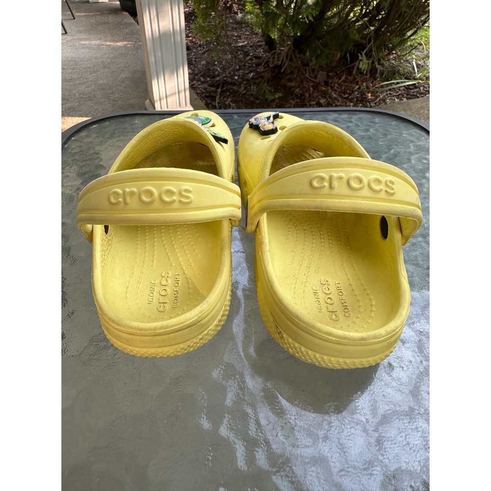 Crocs Toy Story Clogs with Jibbitz Comfort Slides Yellow‎ Kids Size 13 childs - Picture 3 of 8